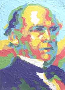 Salmon Chase portrait painted by Tom Lohre