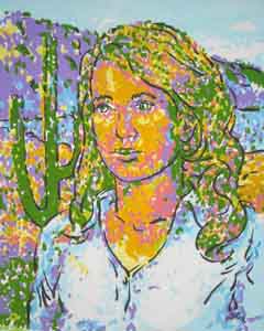 Gabriella Giffords oil portrait by Tom Lohre