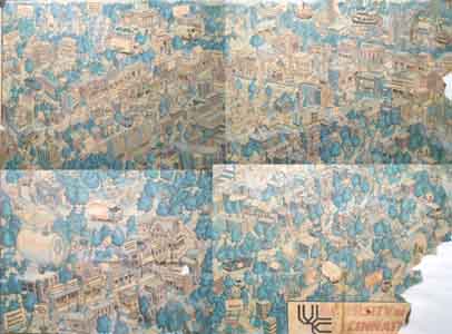 University of Cincinnati regional map by Campus Maps, Durham, Norht Carolina 1987.
