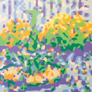 Fountain Square, Cincinnati Ohio, impressionist painting by Tom Lohre.